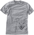 Bare Mitsu the Shiba Inu Dog Triblend T-Shirt - Unisex Grey Crew Neck