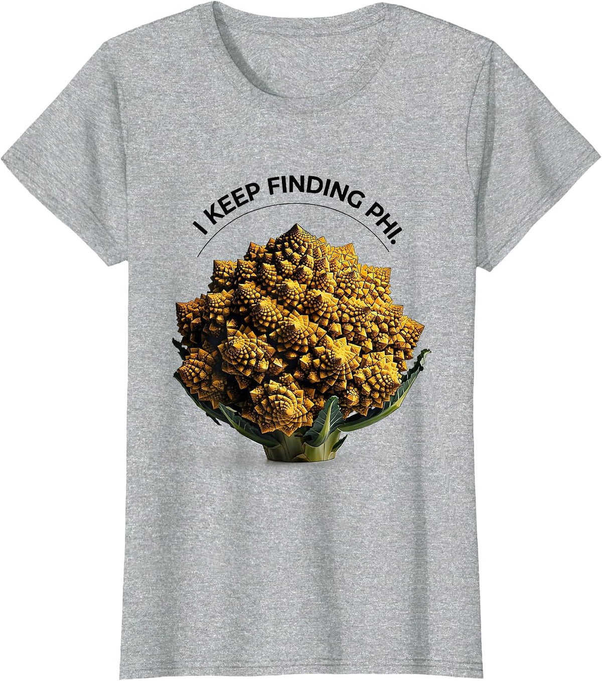 I Keep Finding Phi Geometric Sacred Geometry Math Enthusiast T-Shirt - Heather Grey