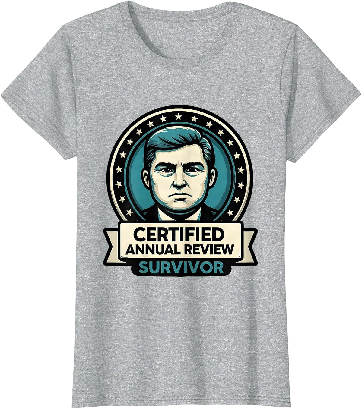 Certified Annual Review Survivor Funny Special Education T-Shirt - Heather Grey