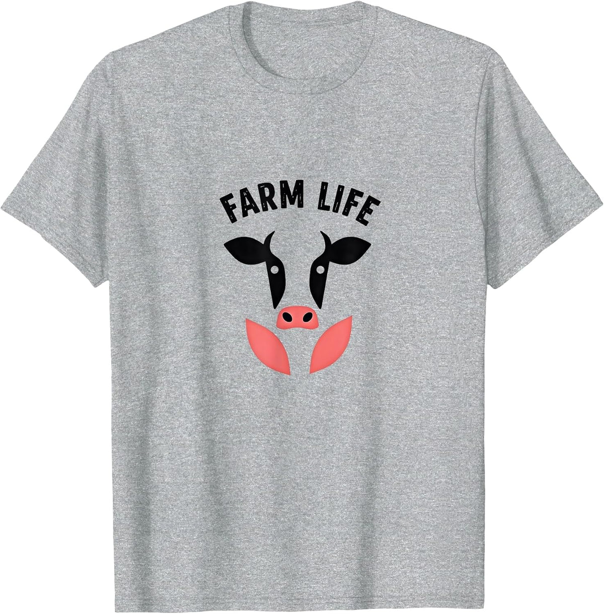 Farm Life Cow Lover Gift Country Animal Enthusiast T-Shirt - Heather Grey