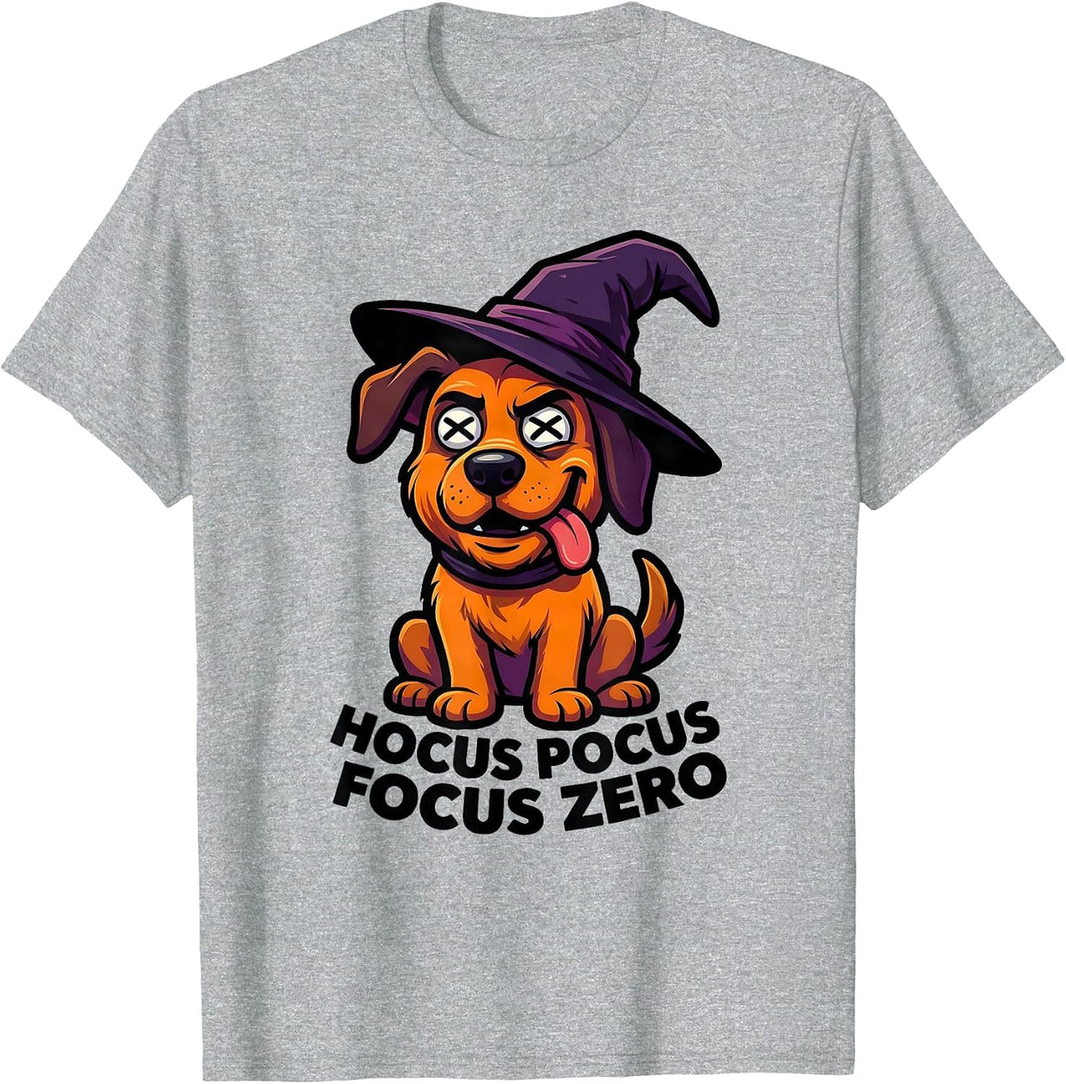 Men's Hocus Pocus Focus Zero Funny Halloween Teacher Costume T-Shirt - Heather Grey