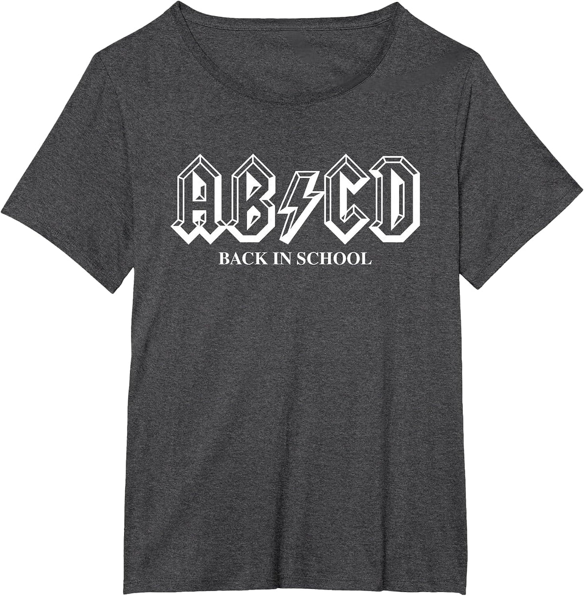 AB/CD - Back in School - for Students and Teachers T-Shirt - Dark Heather Grey