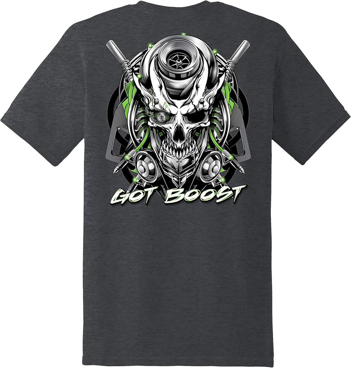 Diesel Life - Mens T-Shirts - Dark Heather Grey\/Green