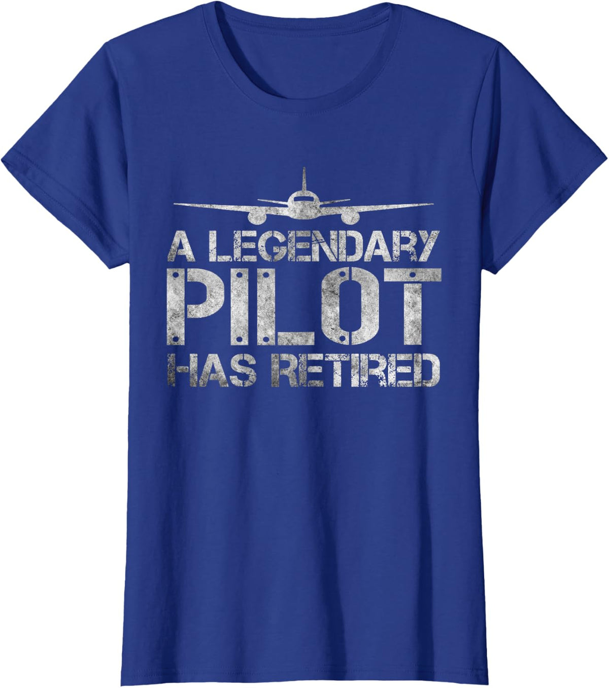 A Legendary Pilot Has Retired, Funny Retirement Copilot Tee T-Shirt - Royal Blue