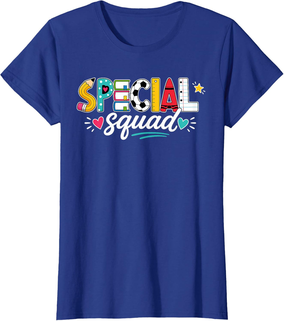 Specials Squad Specials Teacher Crew Sped Teacher T-Shirt - Royal Blue