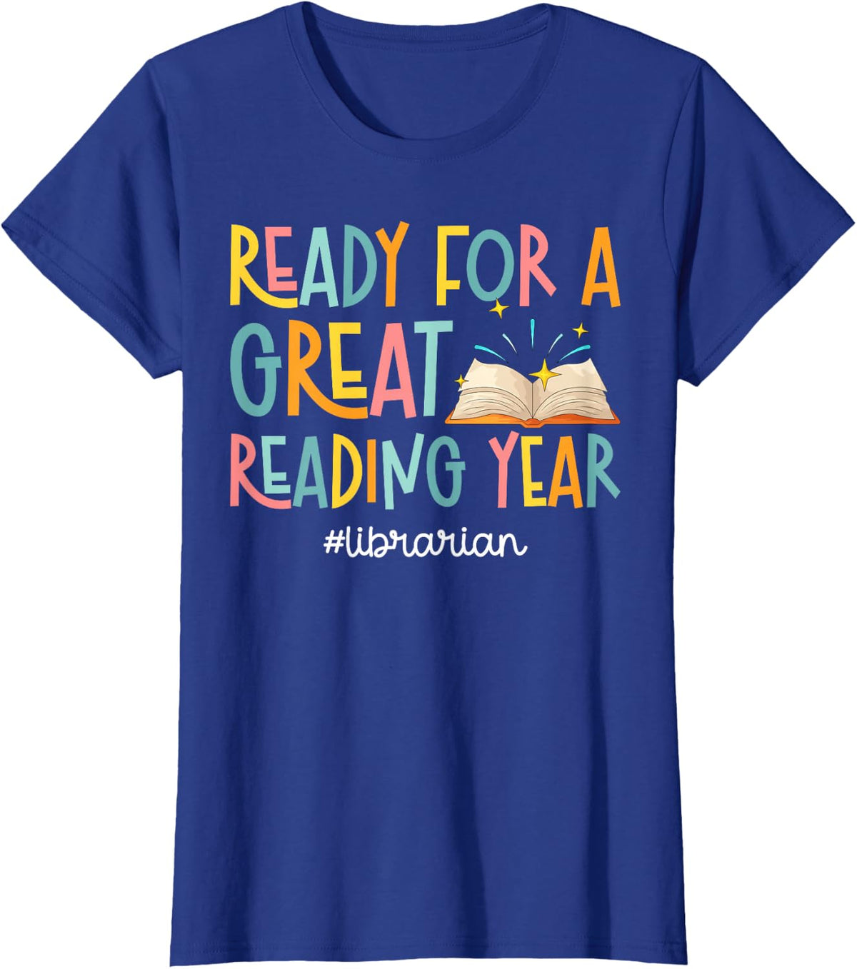 First Day of School Librarian First Day of School T-Shirt - Royal Blue