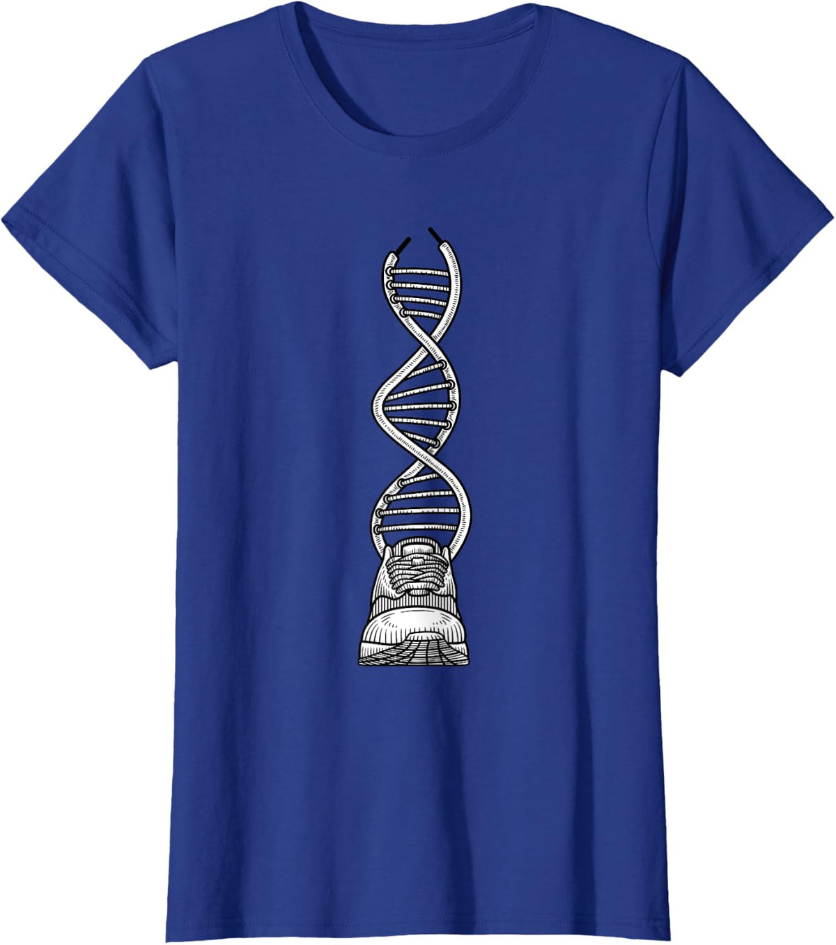 DNA Running Funny Runner Race Athlete Marathon Lovers Outfit T-Shirt - Royal Blue
