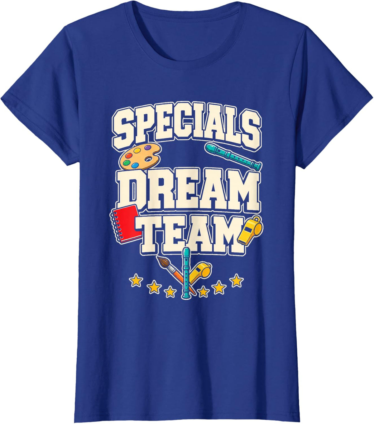 Specials Dream Team Art Music PE Teacher School Squad T-Shirt - Royal Blue