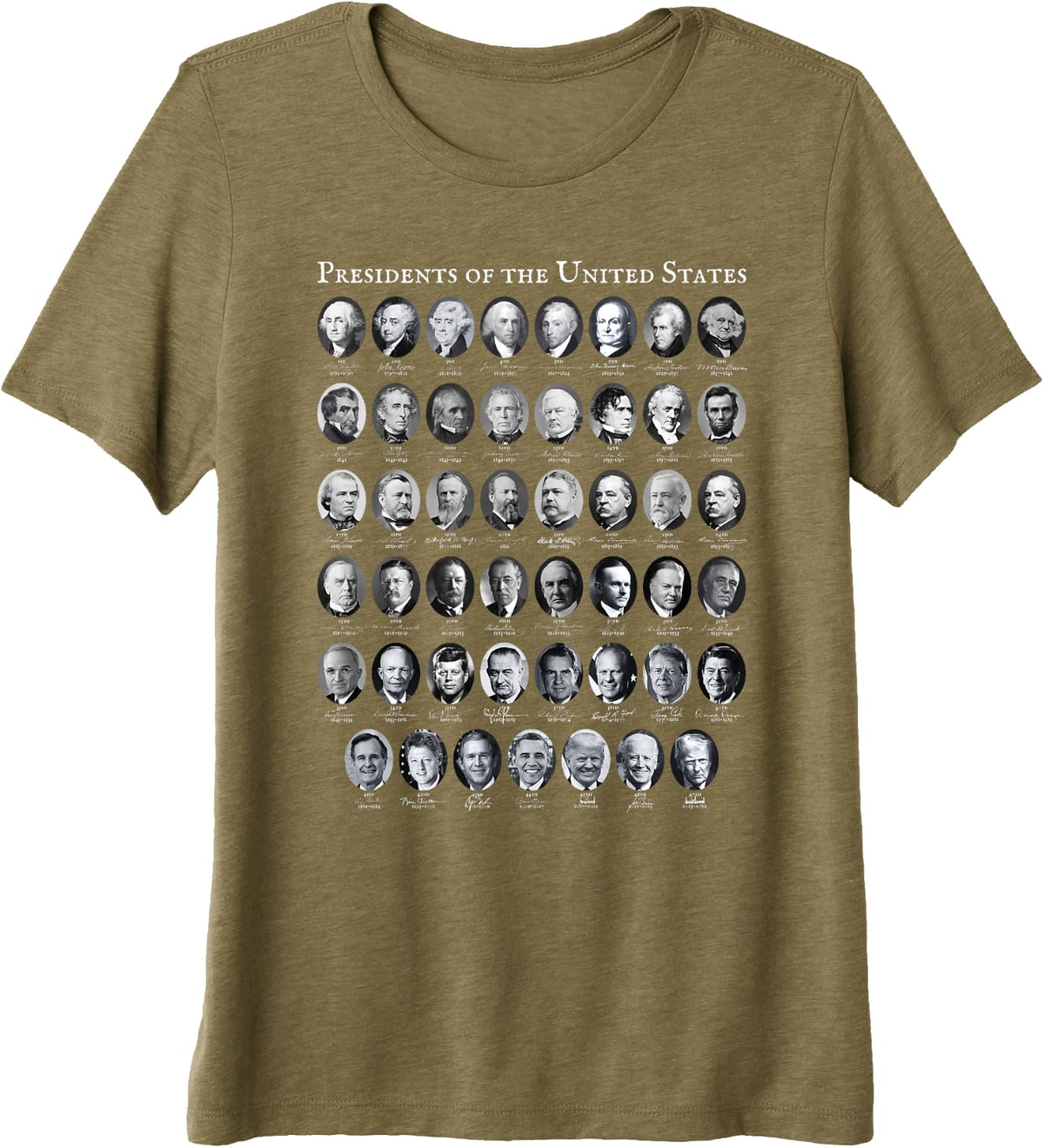 Presidents of The United States Premium Tri-Blend T-Shirt - Olive Green