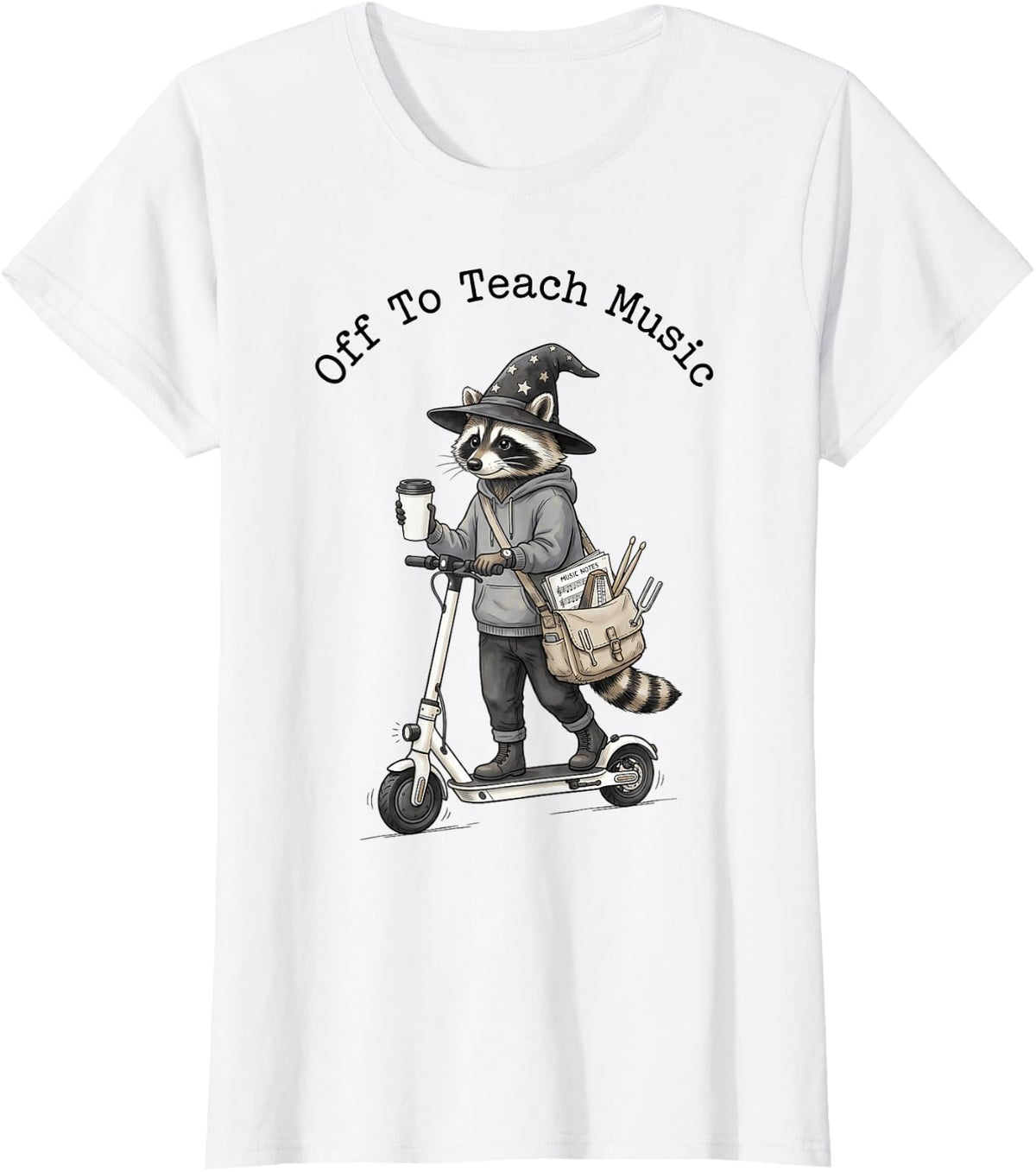 Off to Teach Music Back to School Music Teacher T-Shirt - White