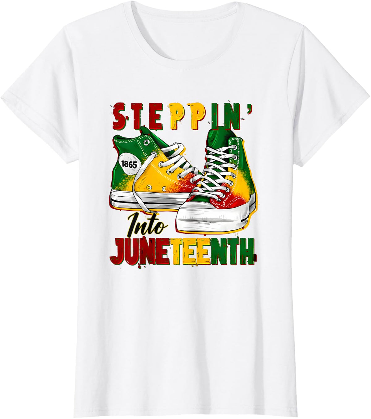 steppin into juneteenth T-Shirt - White