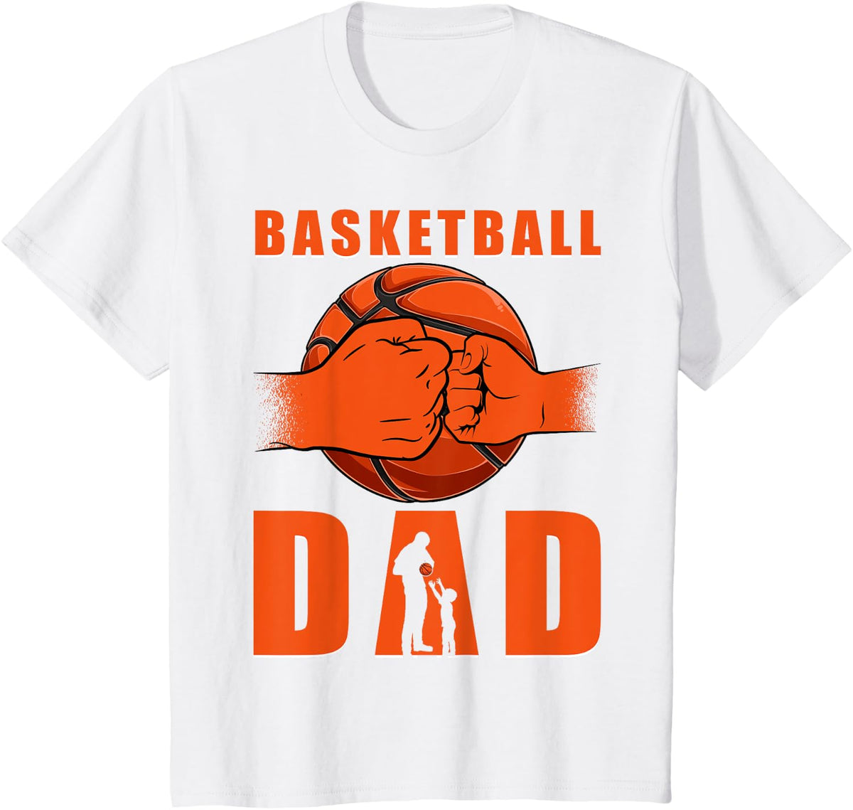 Basketball Dad T-Shirt - White