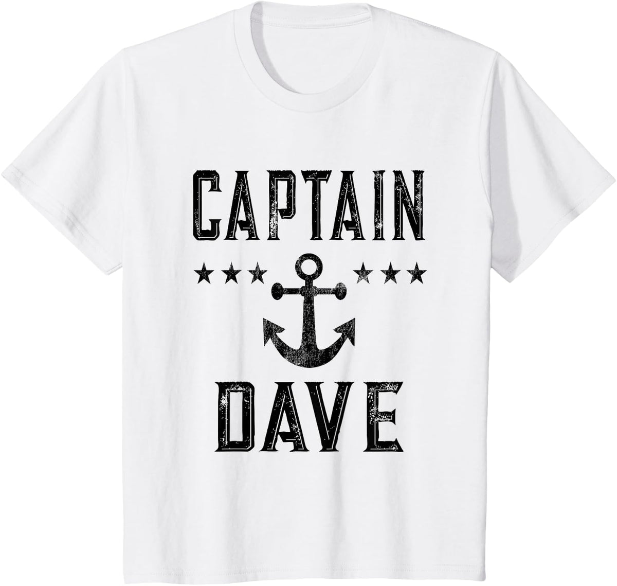 Vintage Captain Dave Item - Lake Boating or Boat Owner T-Shirt - White