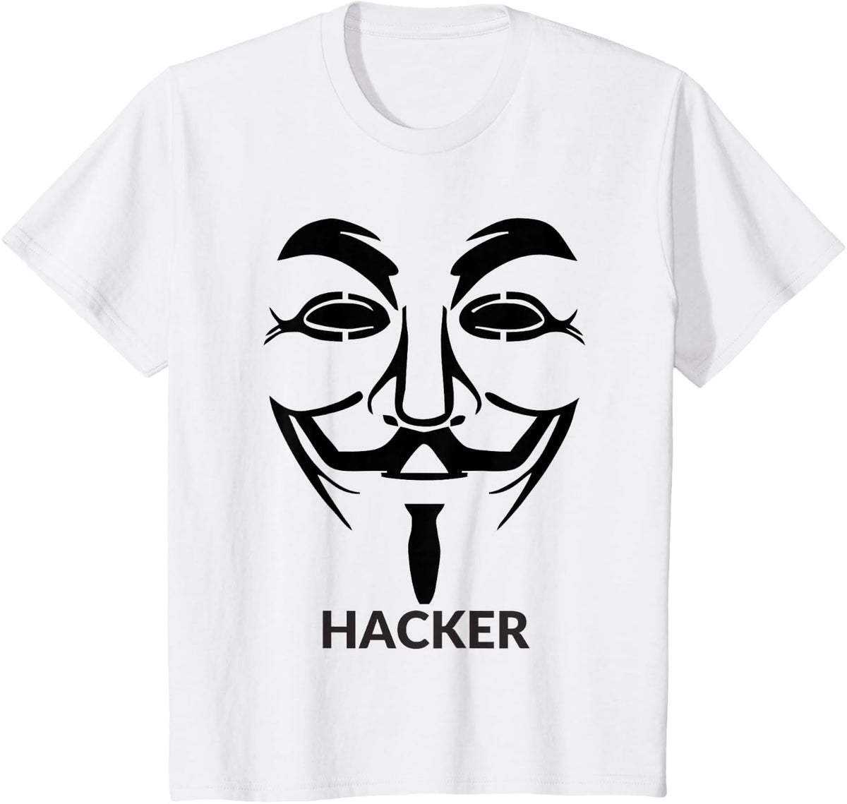 Anonymous Hacker T-Shirt T-Shirt - White