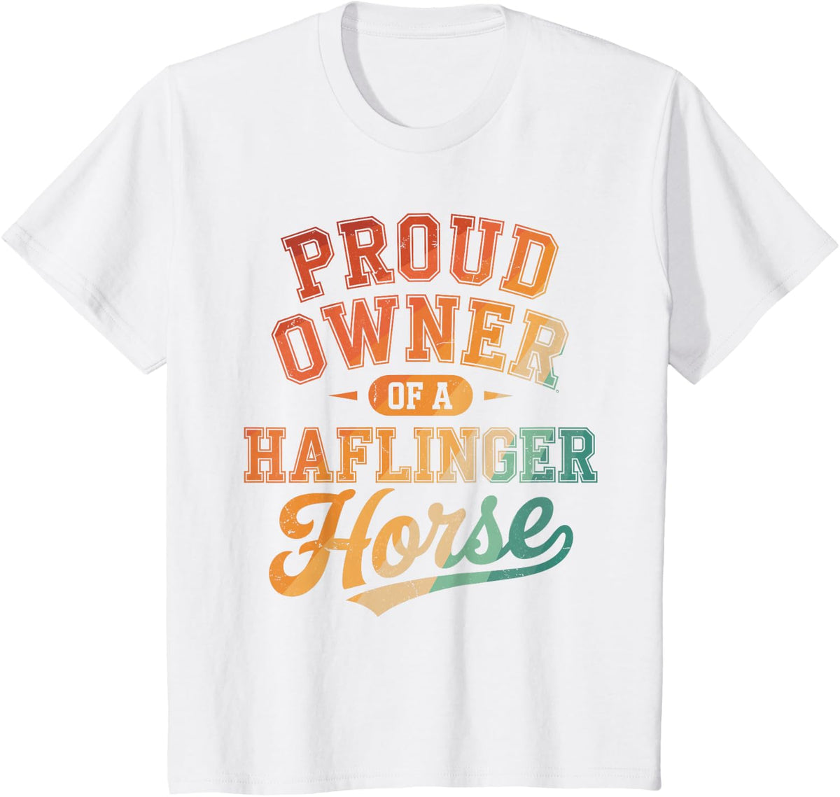Funny Haflinger Art for Men Women Kids Haflinger Horse Lover T-Shirt - White