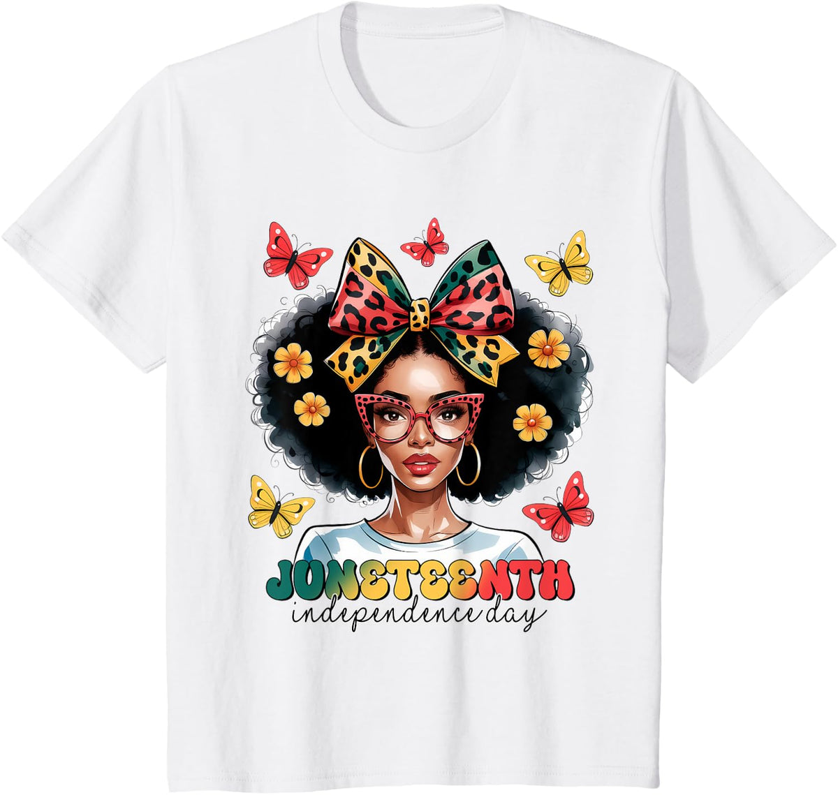 Black History Month African American Juneteenth Women T-Shirt - White