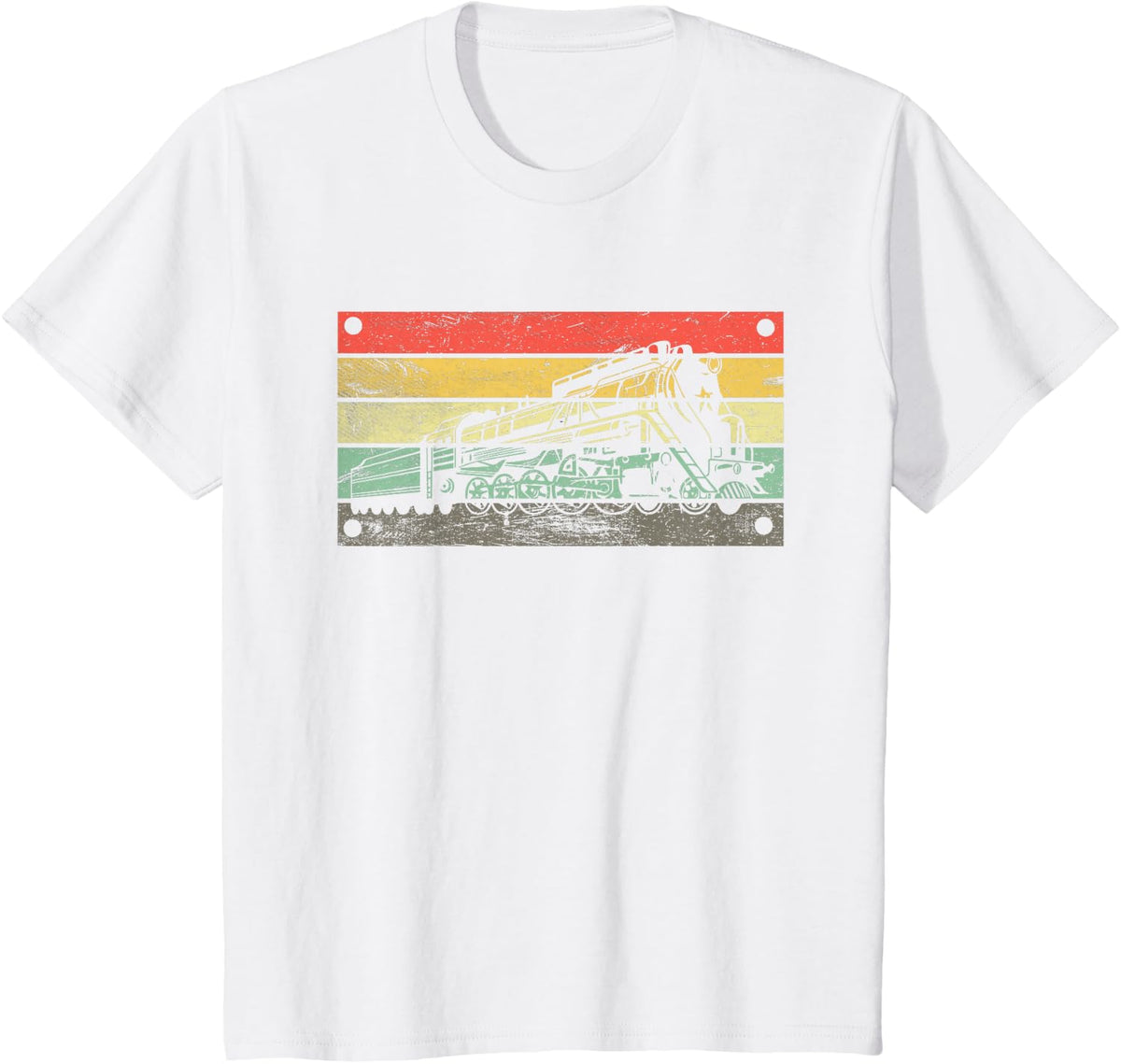 Vintage Train Railroad Retro Ladder Train Train Driver Trains T-Shirt - White