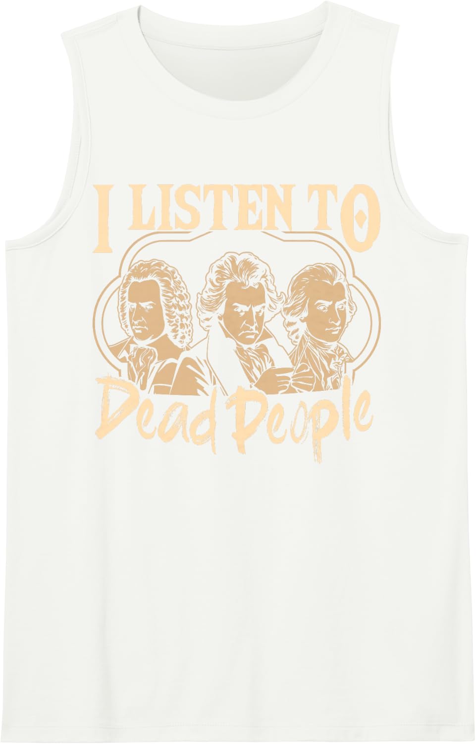Classical Music Orchestra Composer Melody Player Instruments Tank Top - White