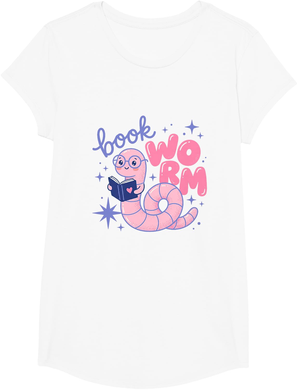 Bookworm Bookish Reading Book Lover Reader Women Girls Kids T-Shirt - Girls White