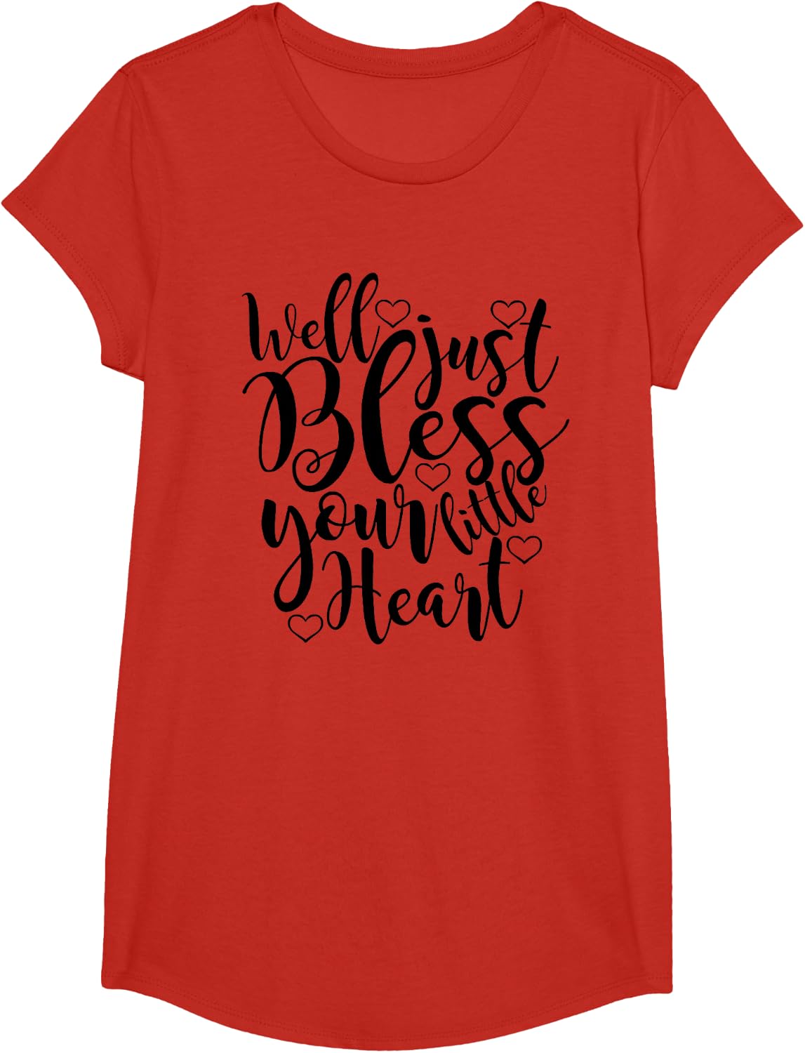 Well just Bless Your little Heart T-Shirt - Girls Red