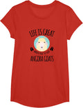 Goat Lovers Apparel | Pet Meme Animal Pun Funny Angora Goat T-Shirt - Girls Red