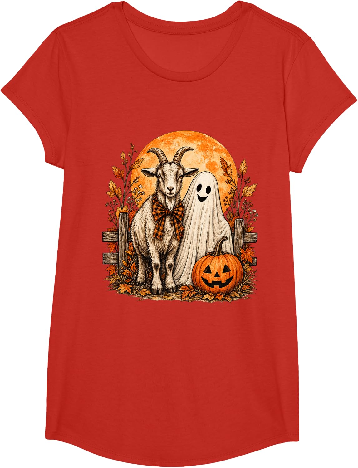 Art T-Shirt - Girls Red