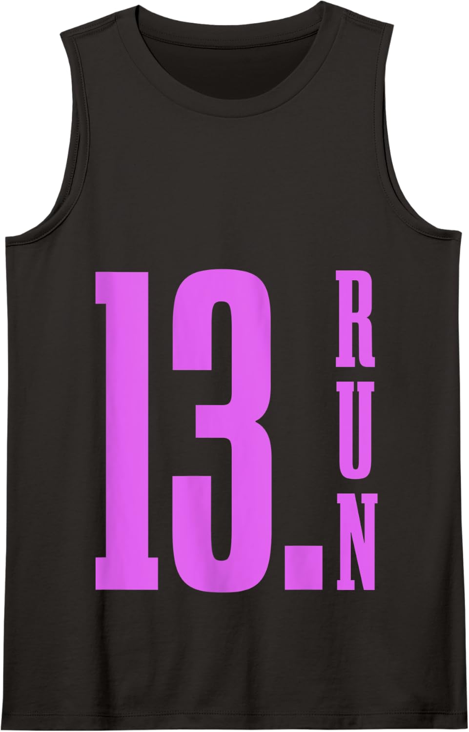 Womens Half Marathon 13.1 Miles Running Runner Marathoner Tank Top - Black