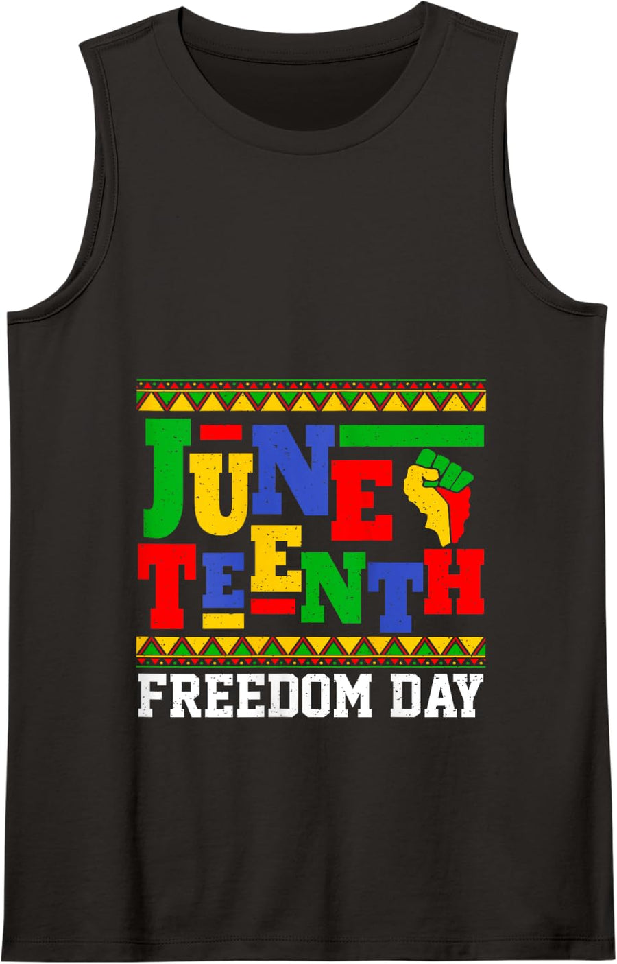 Retro Juneteenth Since 1865 Black History Month Freedom Day Tank Top - Black