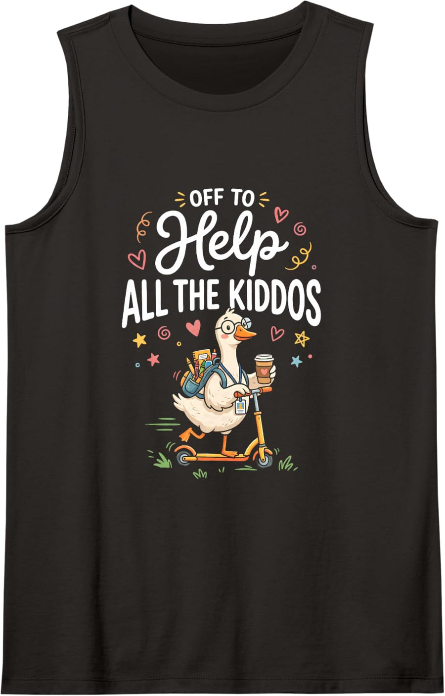 Classroom Humor Sleeveless Tank Top - Black