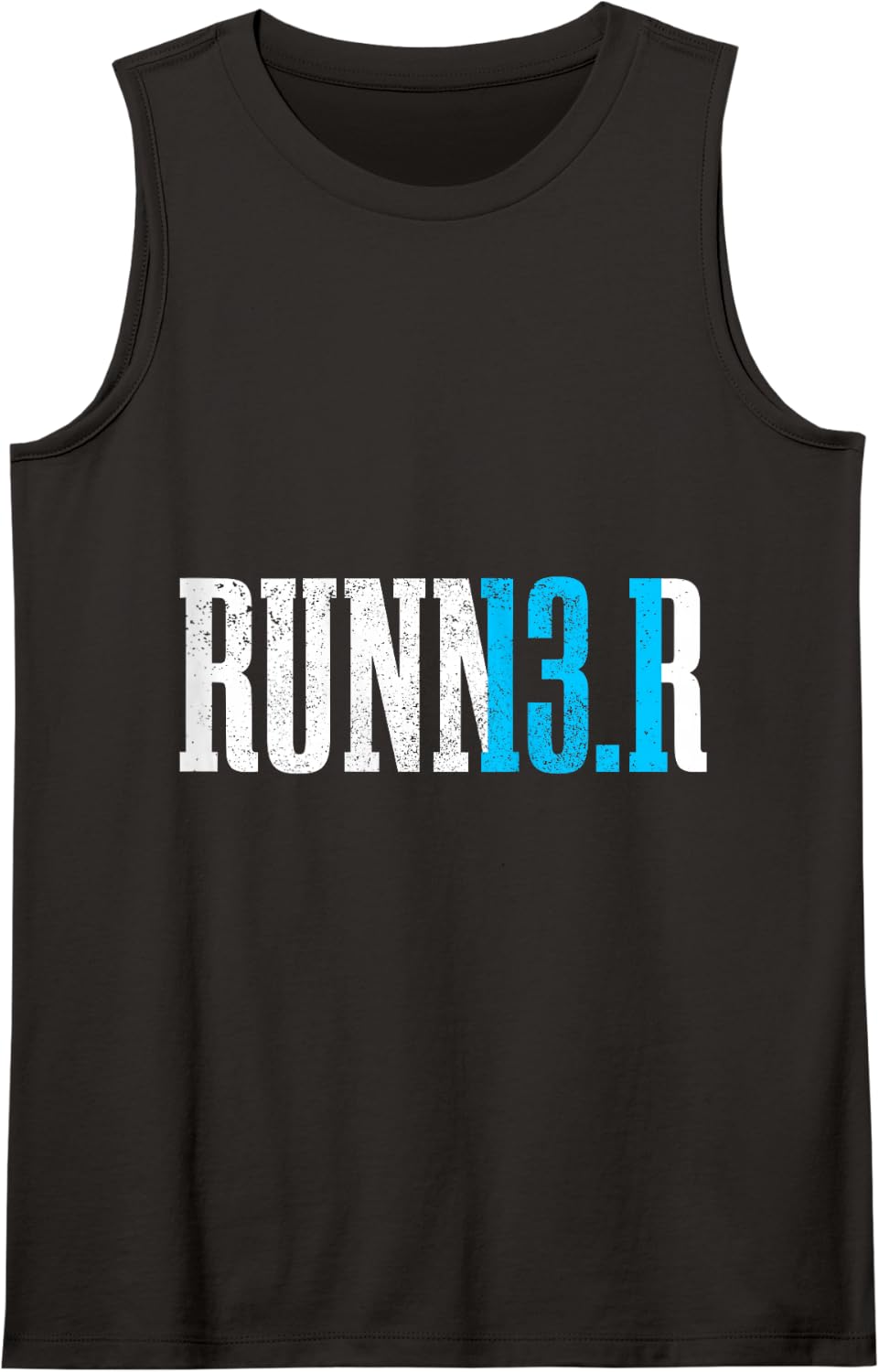 Runner Half Marathon 13.1 Miles Running Marathoner Tank Top - Black