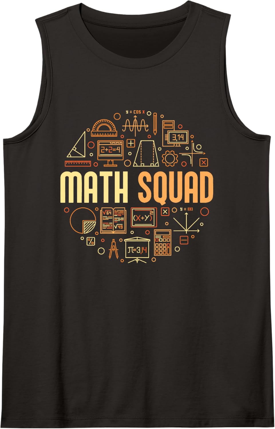 Math Squad - for Teacher or Student Mathematics Tank Top - Black