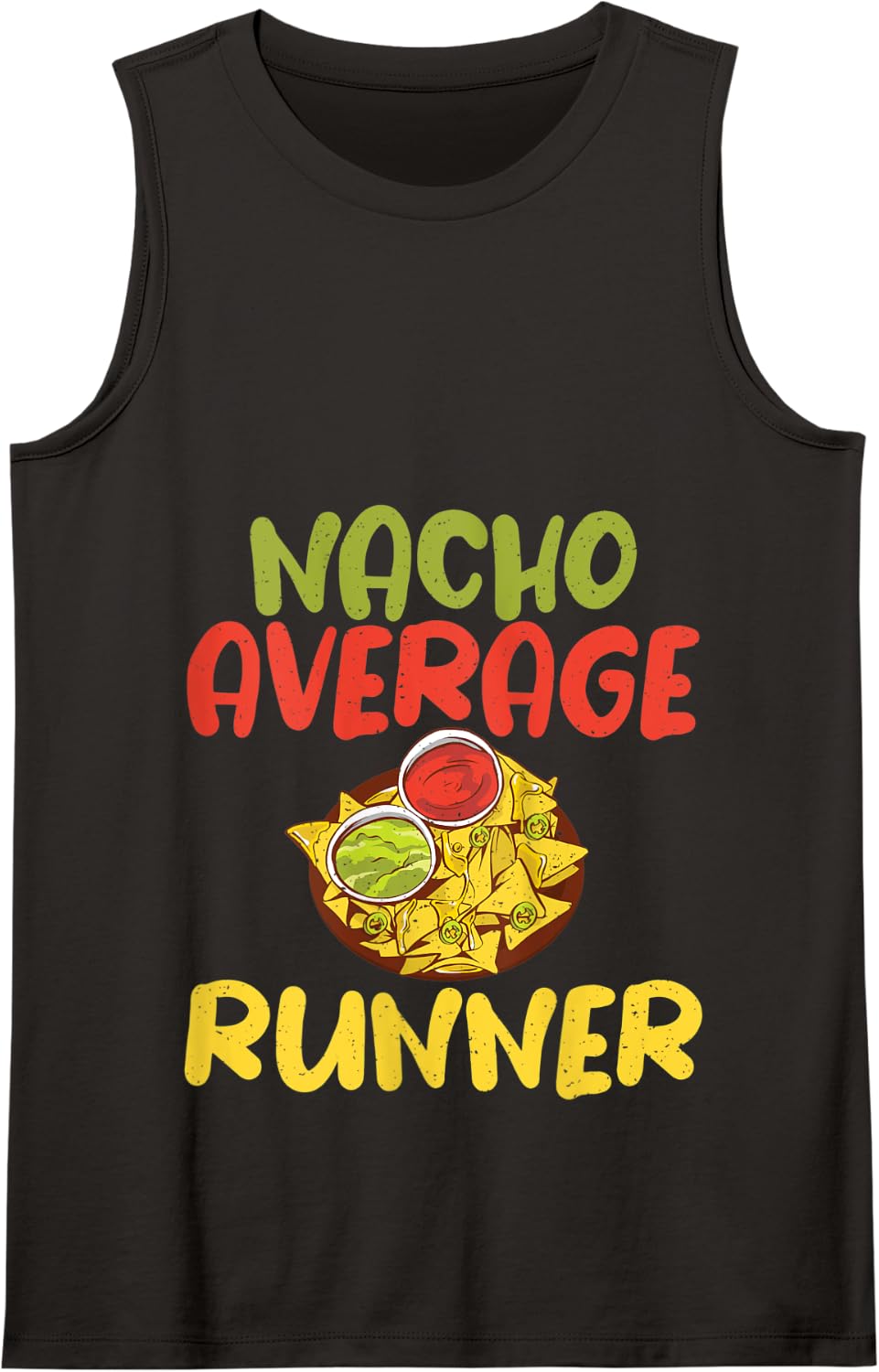 Nacho average Runner Mexican Marathon Runner Tank Top - Black