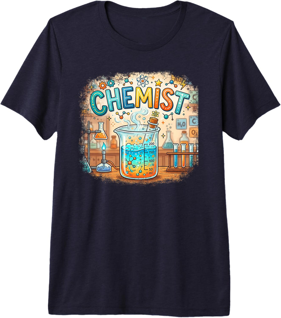 Chemist Chemistry Premium Tri-Blend T-Shirt - Navy Blue