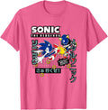 Sonic The Hedgehog Introducing Metal Sonic! Epic Fight Retro T-Shirt - Pink Heather