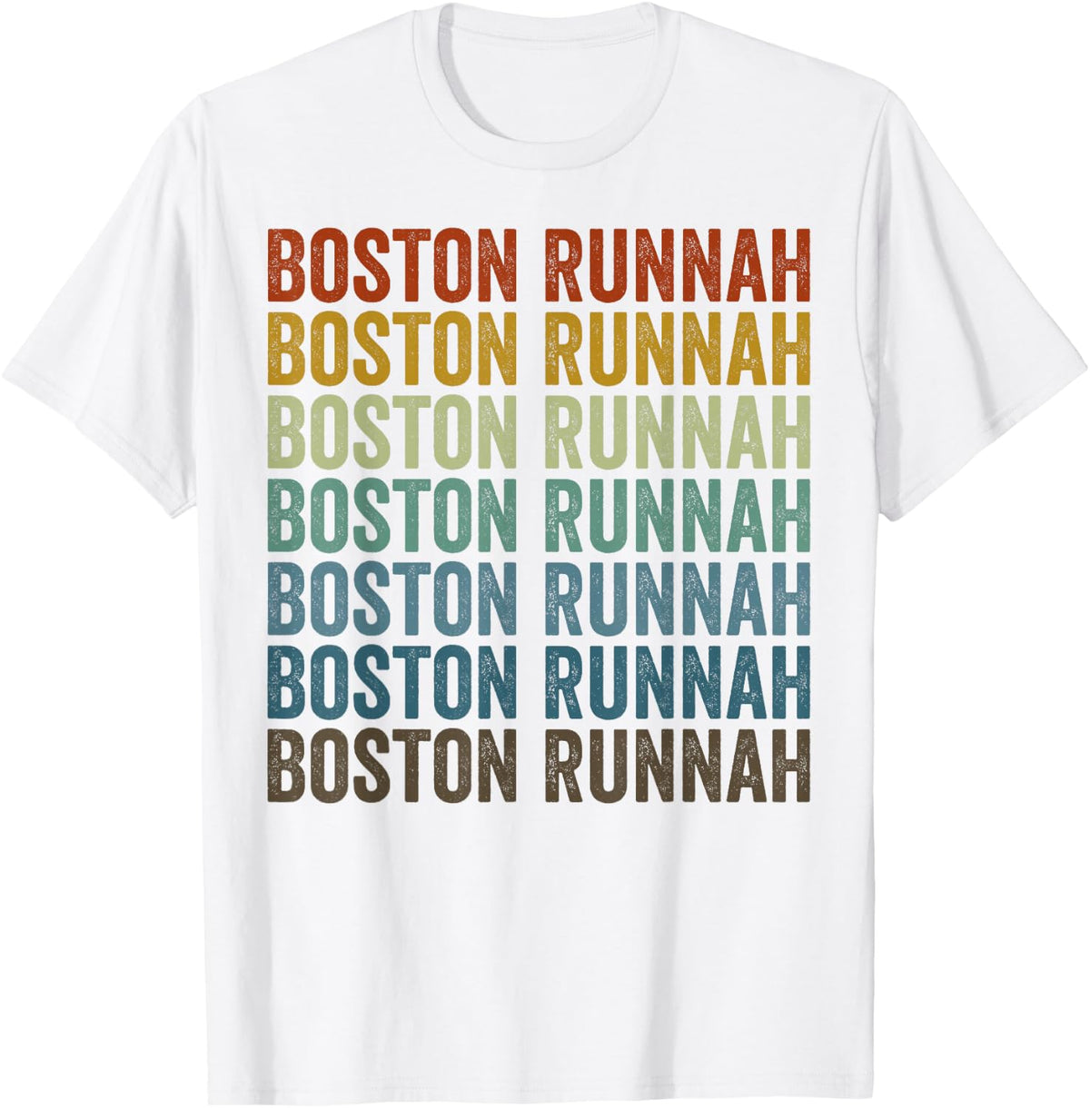 Boston Runnah Marathon Runner Boston Runner T-Shirt - White
