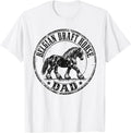 Vintage Belgian Draft Horse Dad Heavy Horses Lover T-Shirt - White
