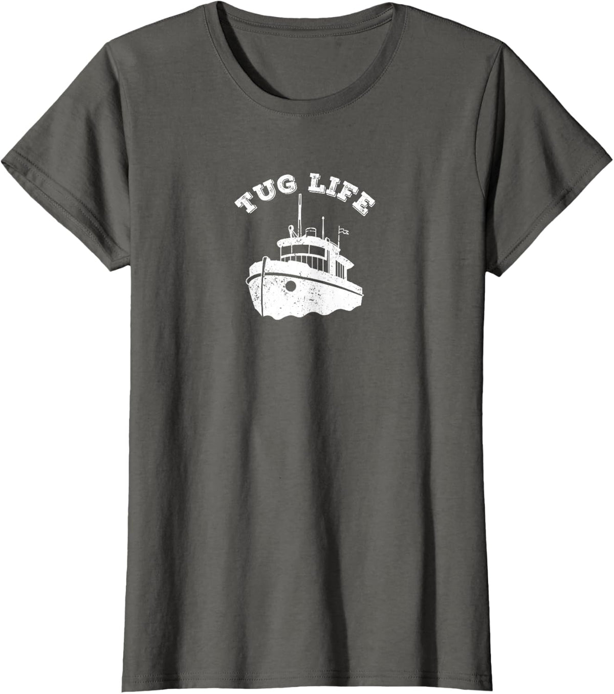 Tug life towboat tugboat T-Shirt - Asphalt Grey
