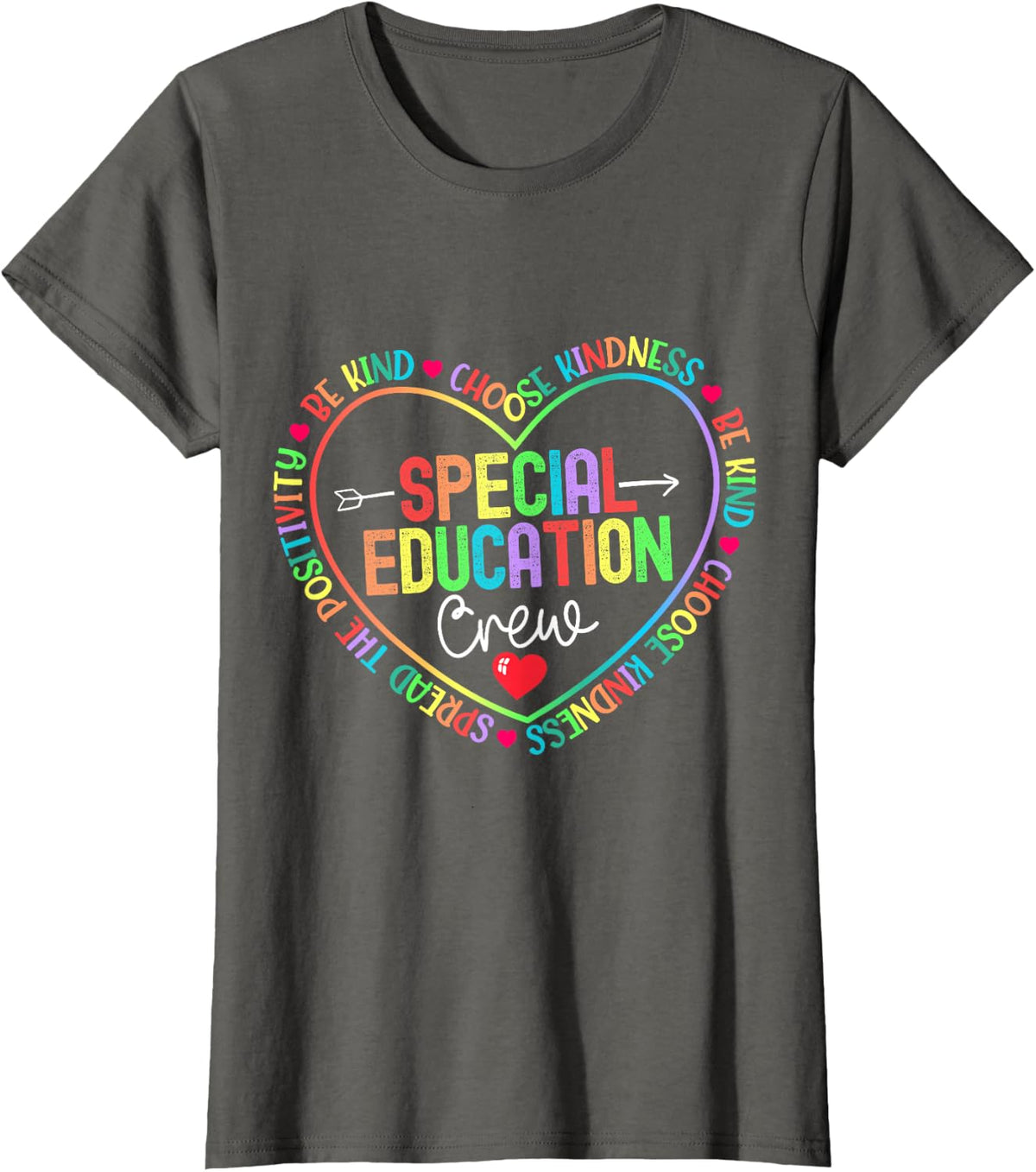 Special Educators Special Ed Teacher Special Education Crew T-Shirt - Asphalt Grey