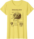 Horseshoe Crab Lover Anatomy Biologist Sea Ocean Animal T-Shirt - Lemon Yellow