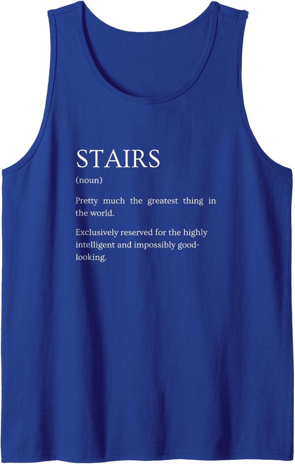 Stairs Definition Funny Sarcastic Dictionary Humor Tank Top - Royal Blue