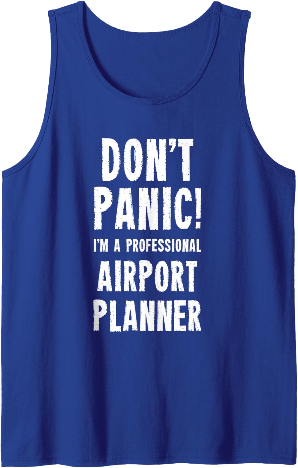 Airport Planner Tank Top - Royal Blue