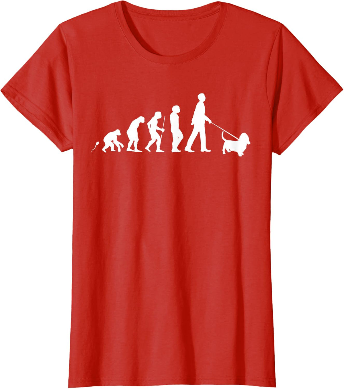 Basset Hound Basset Artesia Normand T-Shirt - Red