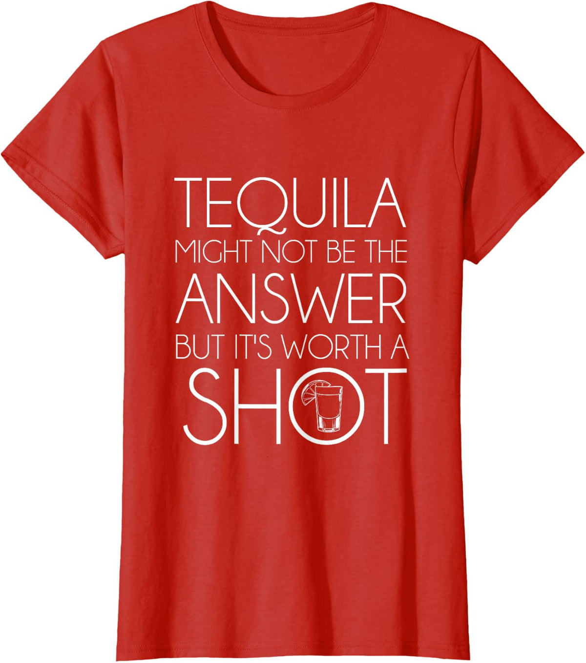 Mis Amigos Funny Salt Lime Tacos and Tequila T-Shirt Tee for Men Women - Red