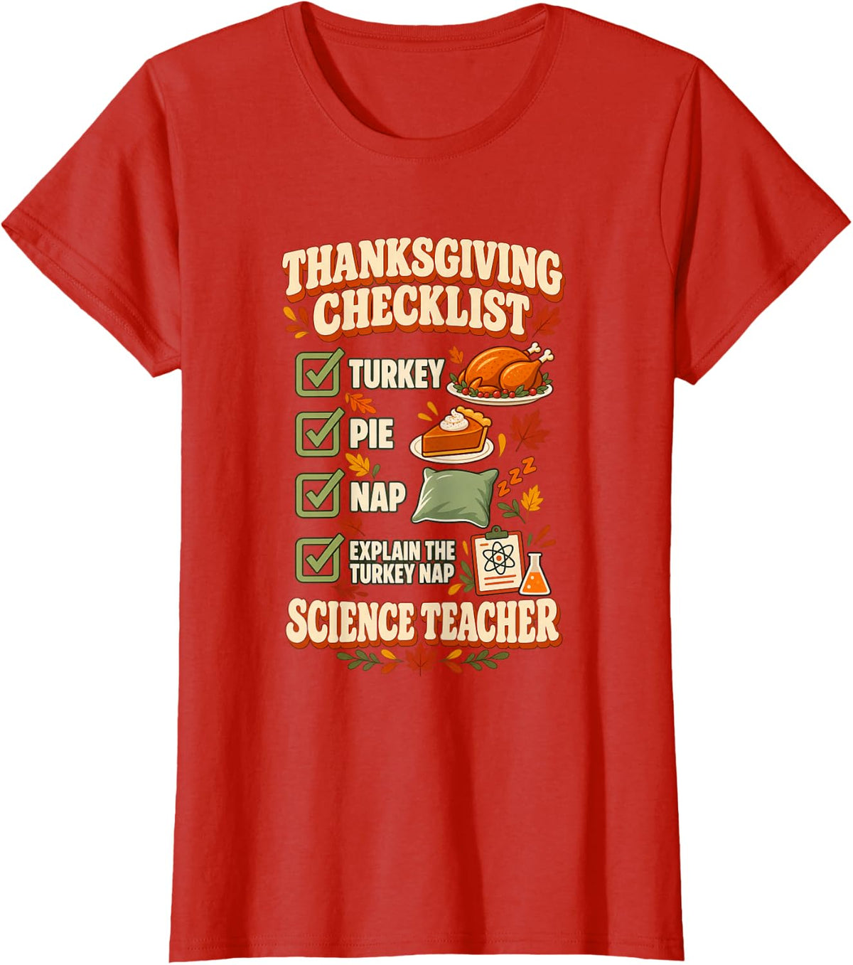 Thanksgiving SPED Teacher Thanksgiving Fall Humor T-Shirt - Red