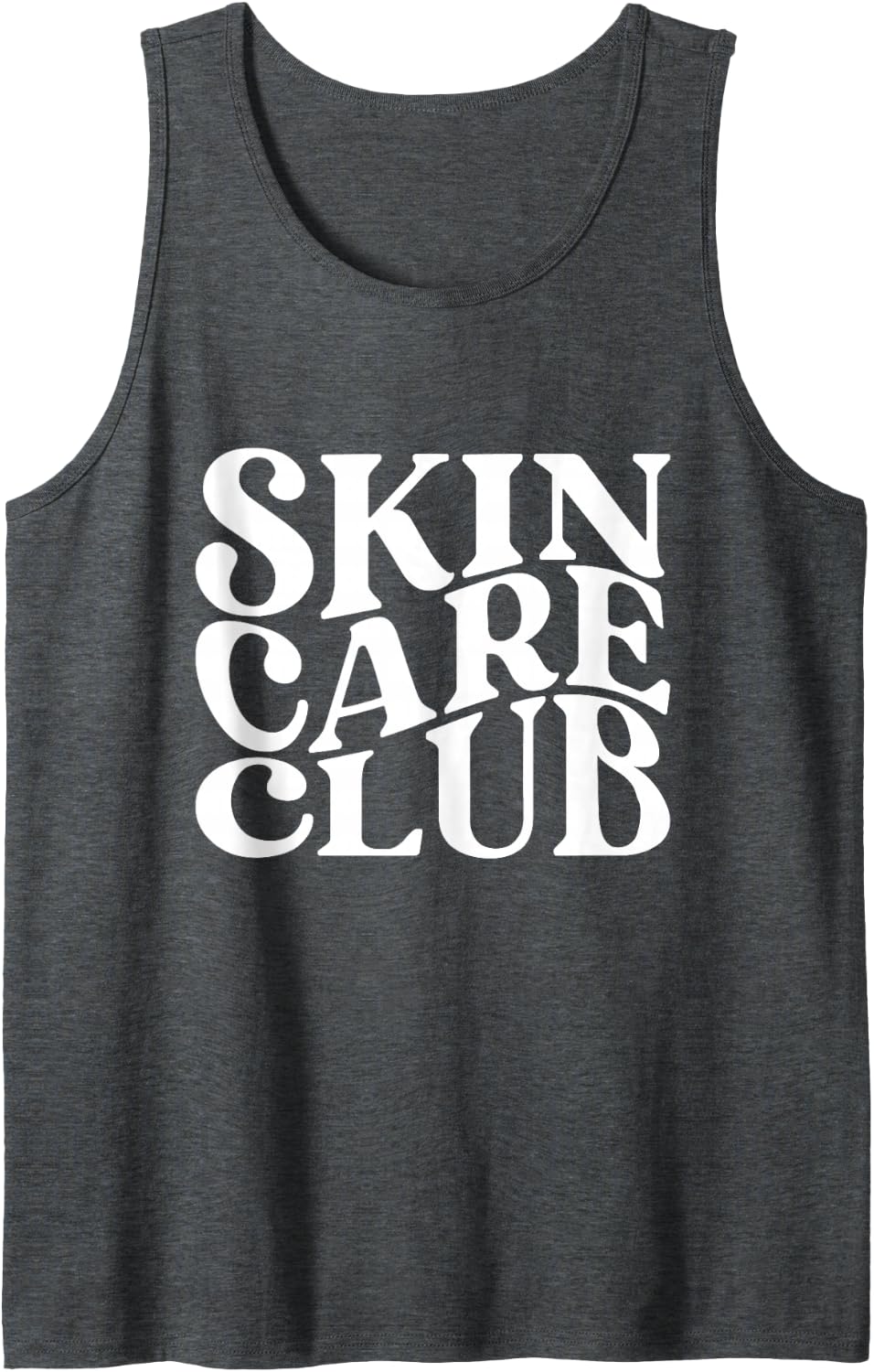 Skincare Club Facialist Skin Esthetician Skincare Sleeveless Tank Top - Dark Heather Grey
