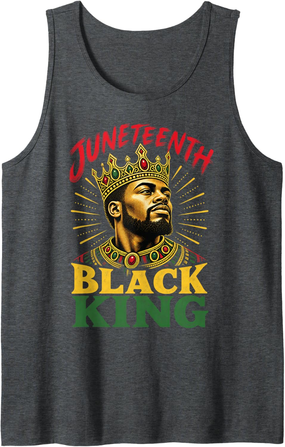 Portrait Sleeveless Tank Top - Dark Heather Grey