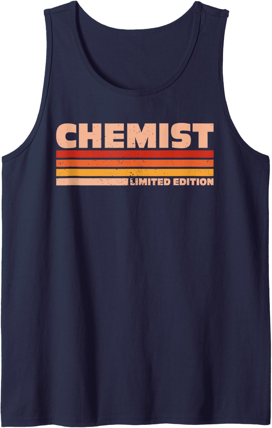 Chemist Retro Sunrise Tank Top - Navy Blue