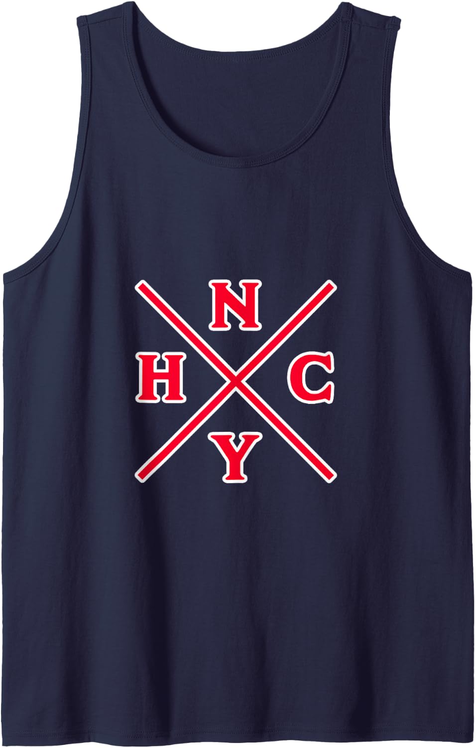 New York Hard-CORE NYHC USA Straight-Edge Music Movement Tank Top - Navy Blue