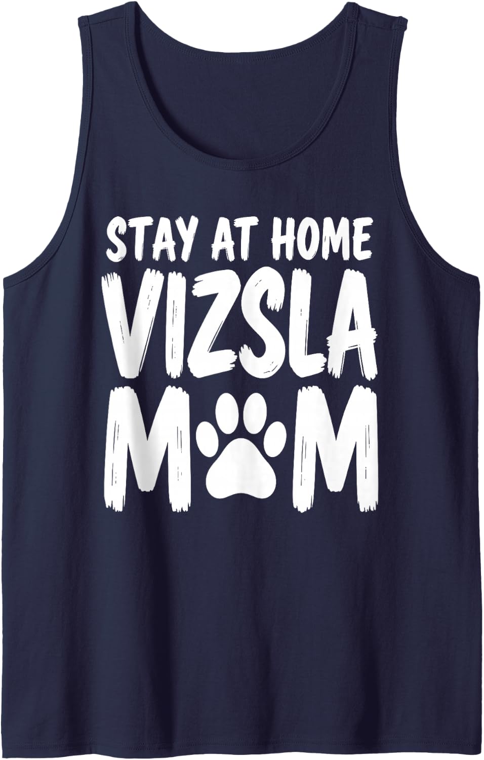 Vizsla Mom Design for Women Girls Mama Hungarian Vizsla Mom Sleeveless Tank Top - Navy Blue