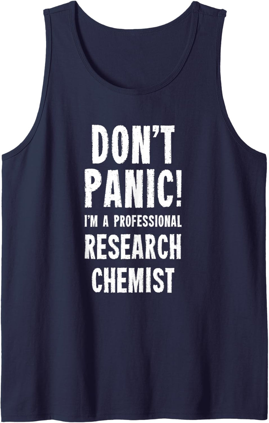 Research Chemist Tank Top - Navy Blue
